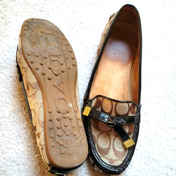 Coach Frida Women's Monogram Loafers Size 9.5 B - Picture 3 of 9